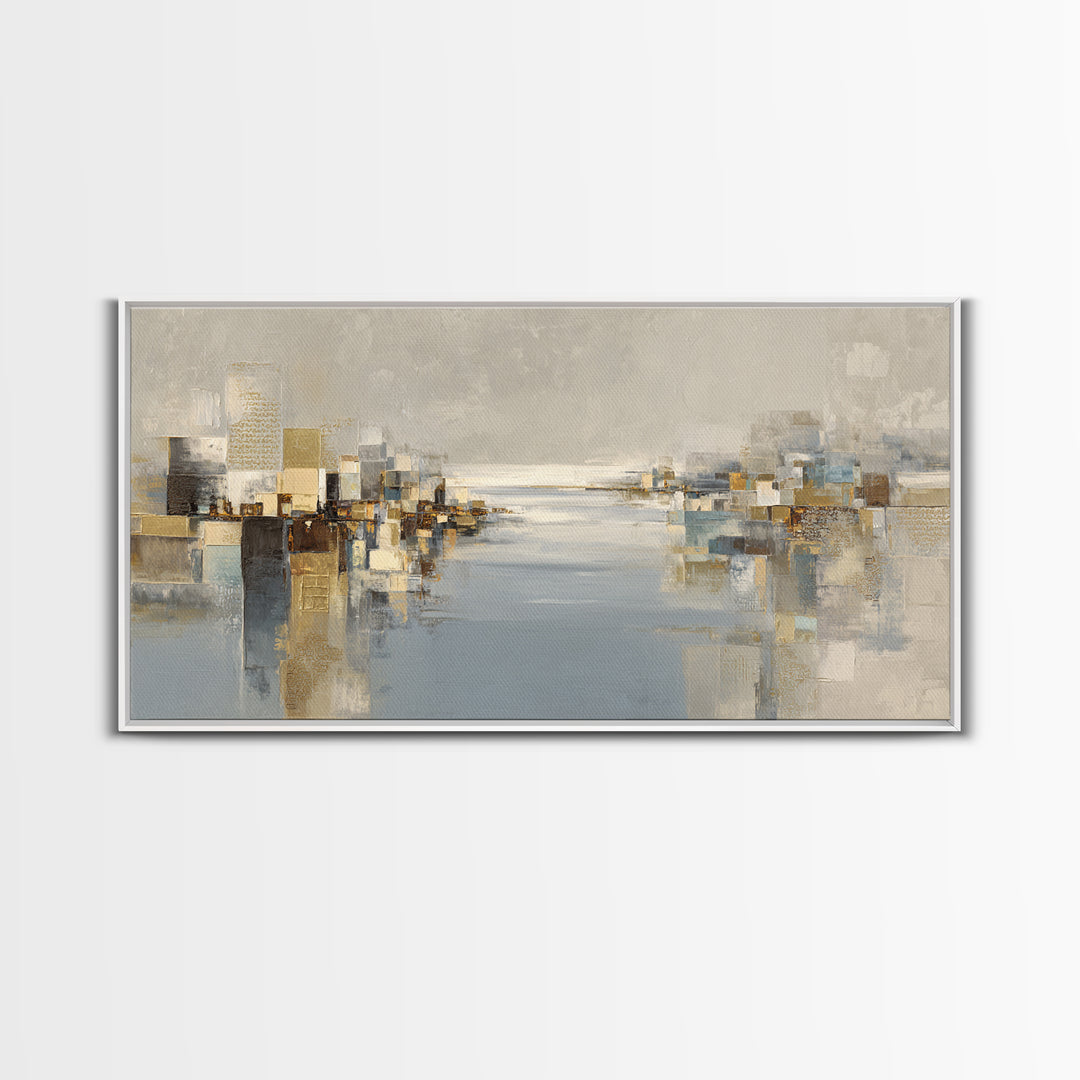 Large Calming Seascape Canvas Print, Hotel Art, Beach Prints, Hotel Decor, Fine Art, Boutique, Room Decor, Textured Painting, HOT-2x1-71
