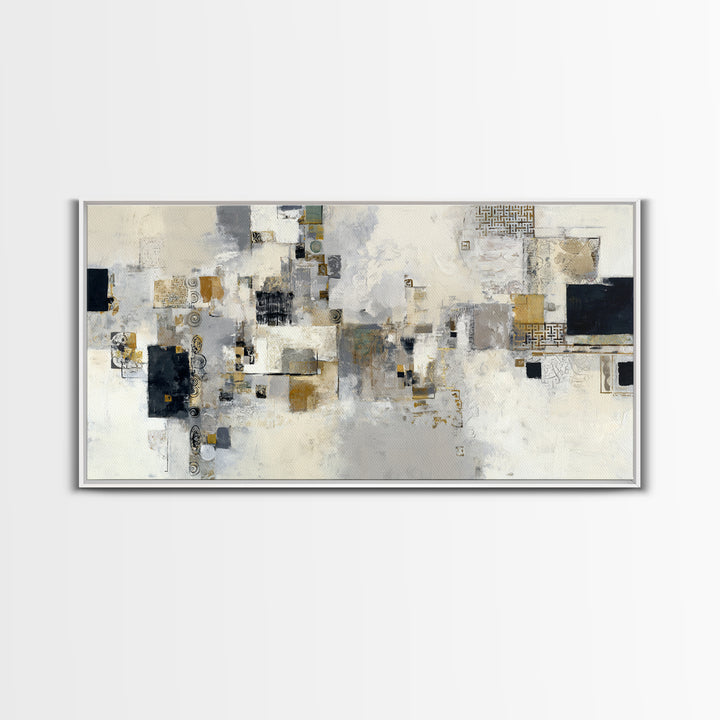 Abstract Marble Texture Framed Canvas Print, Hotel Art, Minimalist Wall Art, Hotel Decor, Abstract Art, Boutique, HOT-2x1-87