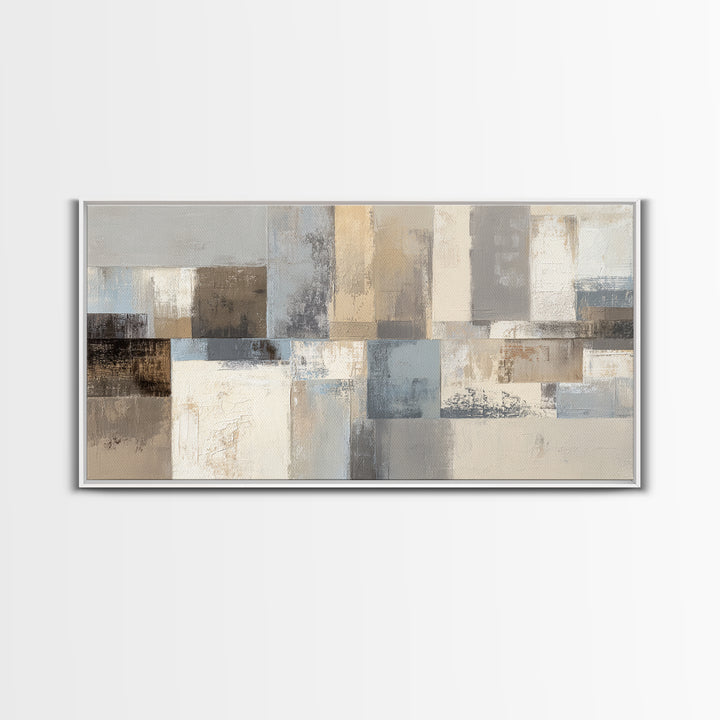 City Map Abstract Lines Without Readable Labels Framed Canvas Print, Hotel Art, Wood Wall Art, Hotel Decor, Abstract Art, HOT-2x1-92