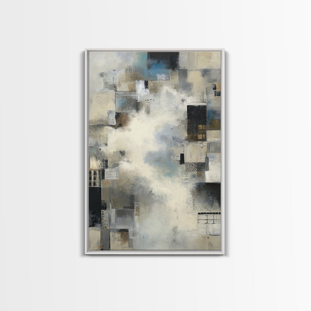 Large Cloudscape with Subtle Drama Framed Canvas Print, Hotel Art, Art Print, Hotel Decor, Fine Art, Boutique, Wall Sculpture, HOT-2x3-1