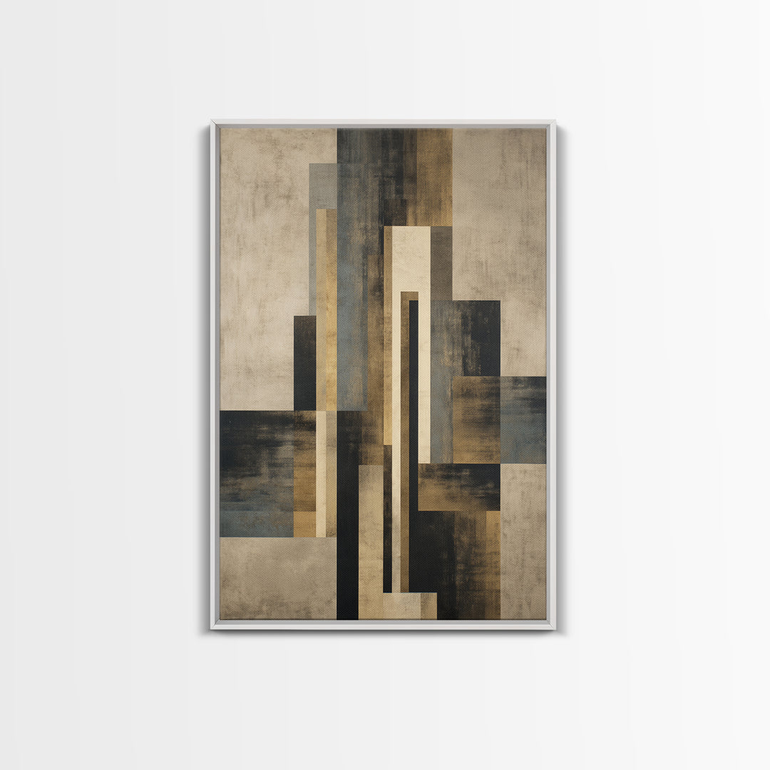 Modern Geometric Composition Canvas Print, Hotel Art, Minimalist Decor, Hotel Decor, Fine Art, Boutique, Large Wall Art, HOT-2x3-15