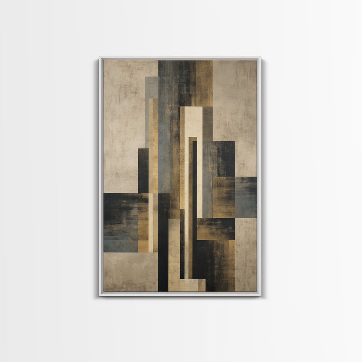 Modern Geometric Composition Canvas Print, Hotel Art, Minimalist Decor, Hotel Decor, Fine Art, Boutique, Large Wall Art, HOT-2x3-15