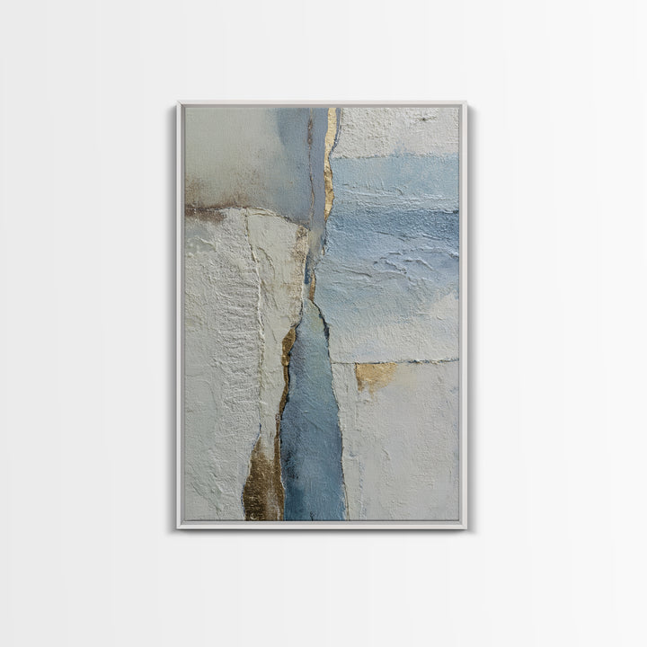 Soft Abstract Wave Forms Framed Canvas Print, Hotel Art, Home Decor, Hotel Decor, Abstract Art, Boutique, Framed Art, HOT-2x3-18