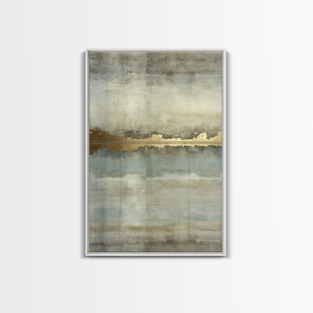 Gold Accented Abstract for Upscale Lobby Framed Canvas Print, Hotel Art, Art Prints, Hotel Decor, Fine Art, Boutique, HOT-2x3-21