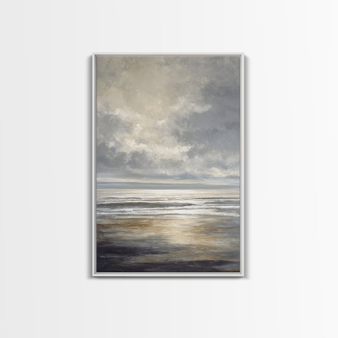 Large Calming Seascape Canvas Print, Hotel Art, Hazbin Hotel, Hotel Decor, Fine Art, Boutique, Coastal Wall Art, Coastal Decor, HOT-2x3-35