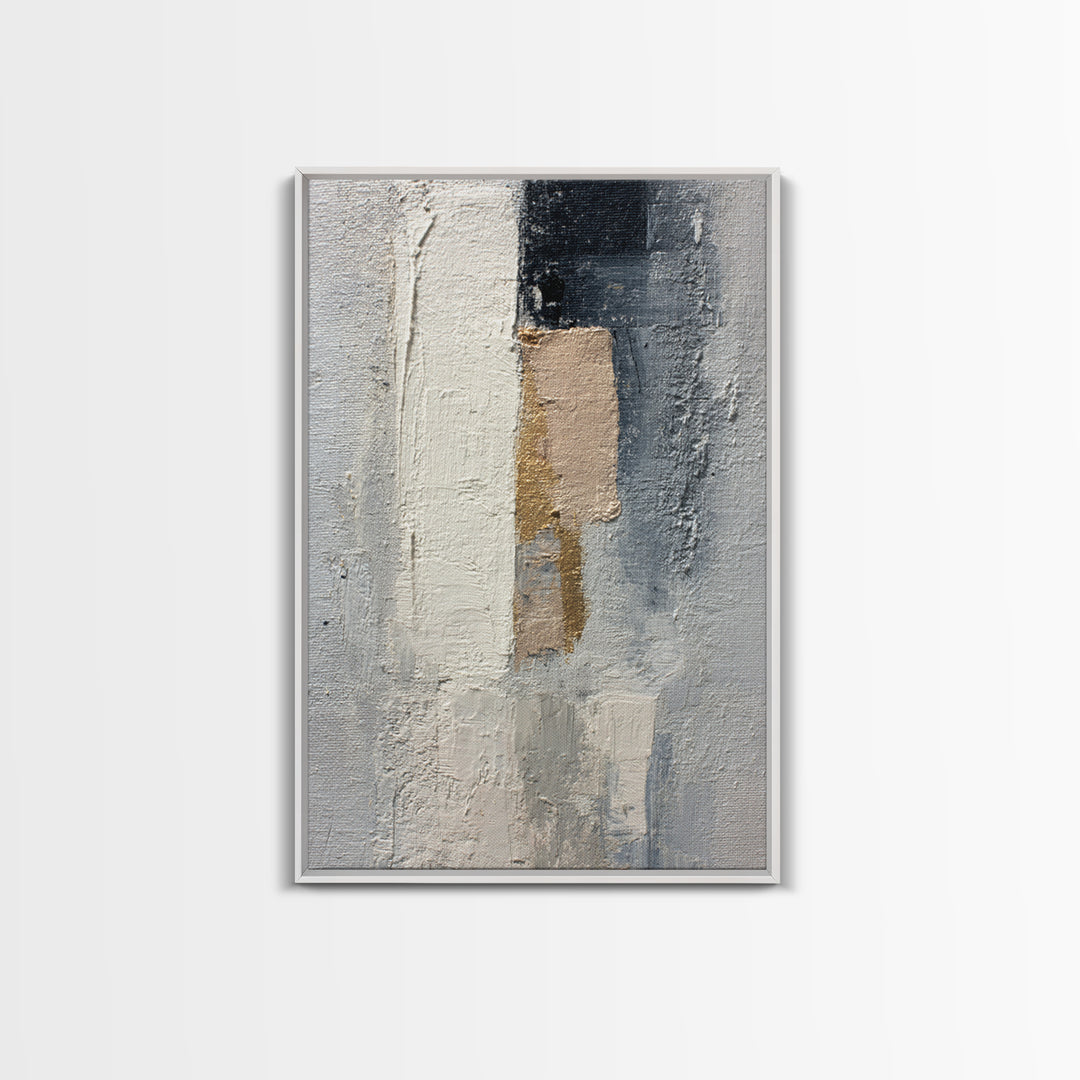 Minimal Sculpture Shapes Framed Canvas Print, Hotel Art, Luxury Decor, Hotel Decor, Abstract Art, Boutique, Art Prints, HOT-2x3-44