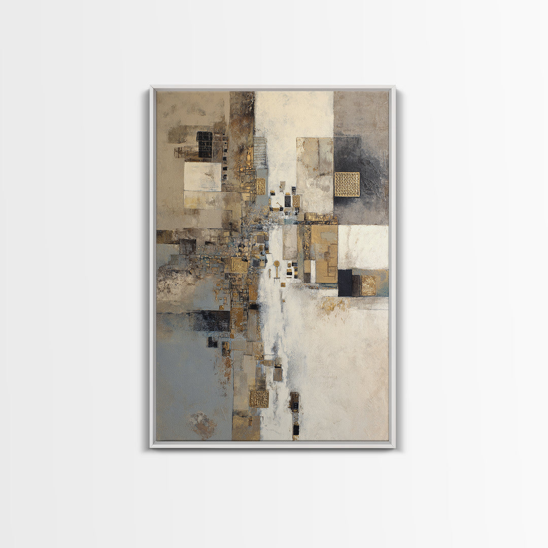 Gold Accented Abstract for Upscale Lobby Canvas Print, Hotel Art, Abstract Art, Hotel Decor, Boutique, Gallery Wall Art, HOT-2x3-45
