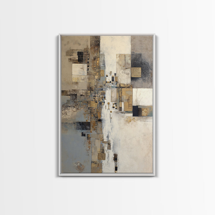 Gold Accented Abstract for Upscale Lobby Canvas Print, Hotel Art, Abstract Art, Hotel Decor, Boutique, Gallery Wall Art, HOT-2x3-45
