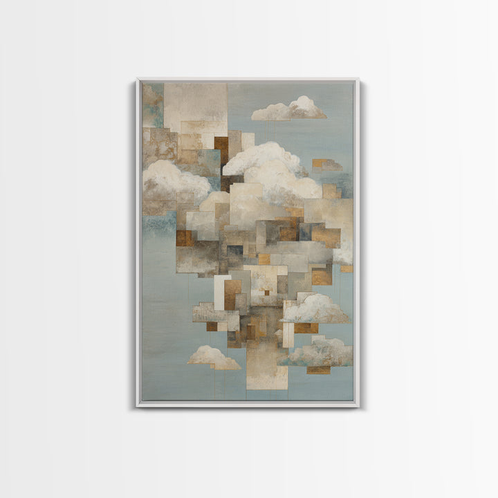 Large Cloudscape with Subtle Drama Canvas Print, Hotel Art, Framed Art, Hotel Decor, Fine Art, Boutique, Beach Prints, HOT-2x3-49