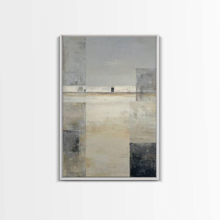 Quiet City Skyline Canvas Print, Hotel Art, Hotel Decor, Abstract Art, Boutique, Beach Decor, Minimalist Wall Art, HOT-2x3-58