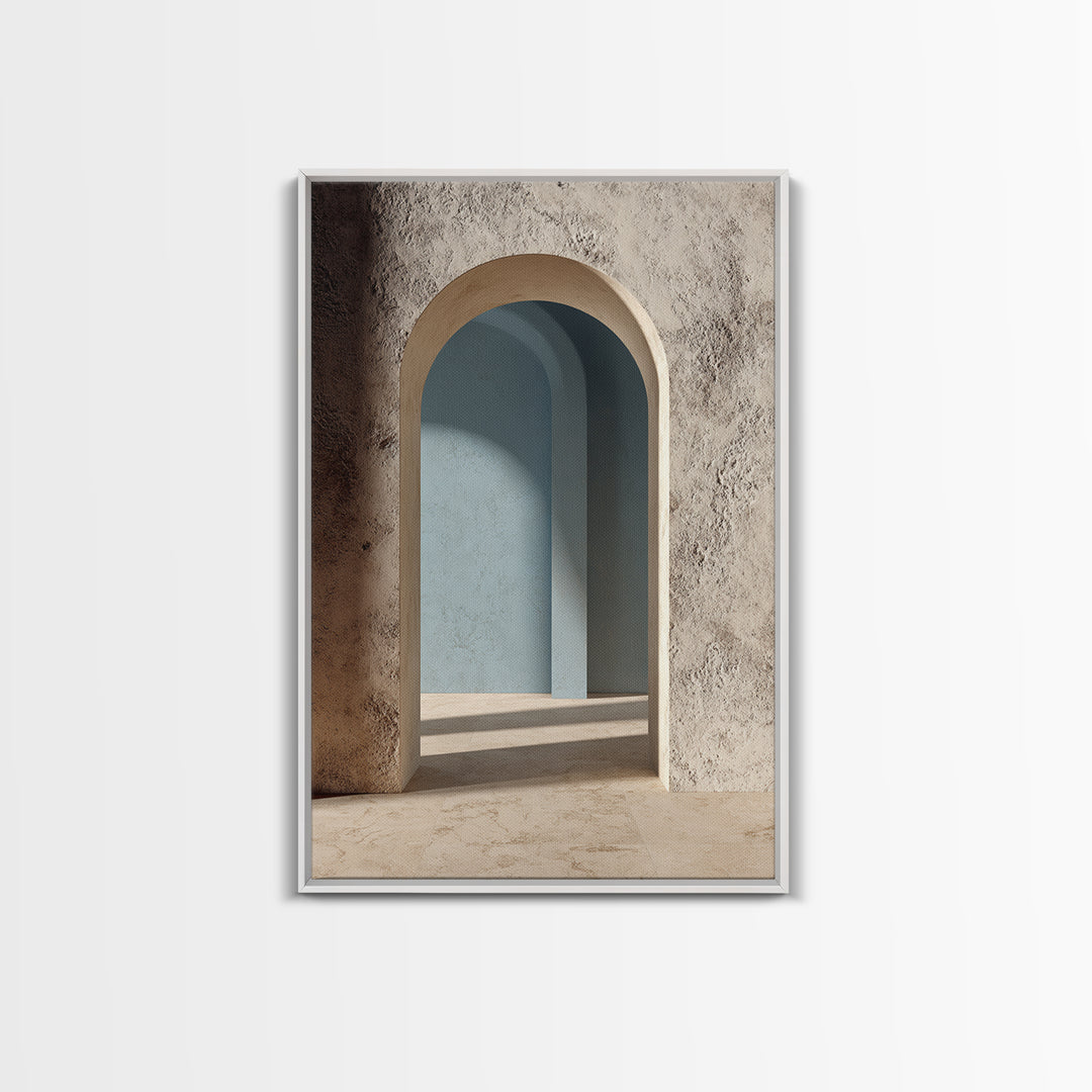 Minimal Architectural Arch Study Framed Canvas Print, Hotel Art, Modern Decor, Hotel Decor, Fine Art, Boutique, Poster, HOT-2x3-84