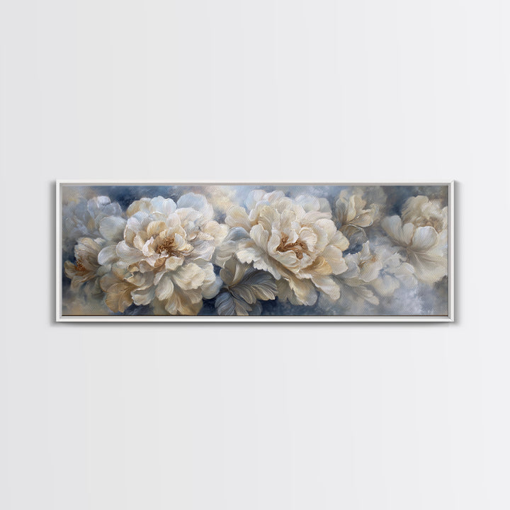 Classic Oil Painted Floral Still Life Canvas Print, Hotel Art, Beach Prints, Hotel Decor, Fine Art, Boutique, Room Decor, HOT-3x1-25
