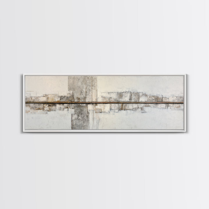 City Map Abstract Lines Without Readable Labels Framed Canvas Print, Hotel Art, Luxury Decor, Hotel Decor, Abstract Art, HOT-3x1-64