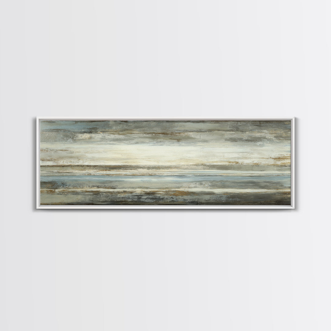Sophisticated Neutral Abstract Canvas Print, Hotel Art, Beach House Decor, Hotel Decor, Abstract Art, Boutique, HOT-3x1-65