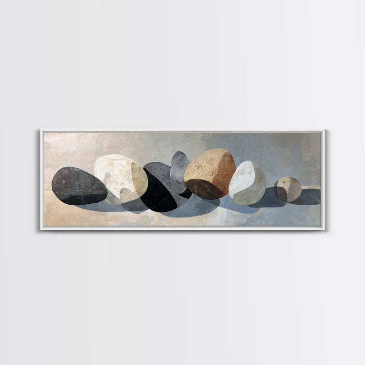 Minimal Sculpture Shapes Canvas Print, Hotel Art, Art, Hotel Decor, Fine Art, Boutique, Printable Art, Living Room Decor, HOT-3x1-76
