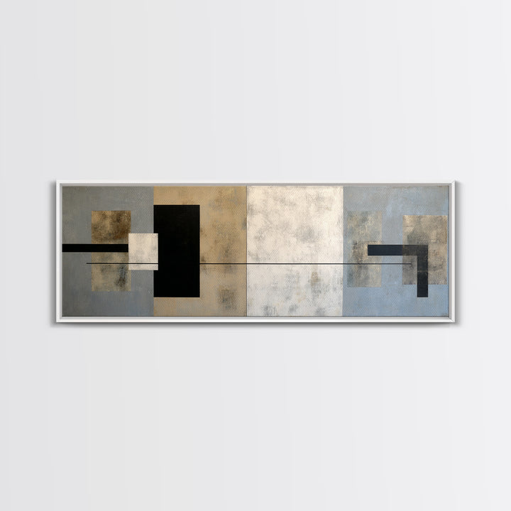 Modern Geometric Composition Canvas Print, Hotel Art, Art Prints, Hotel Decor, Boutique, Modern Wall Art, Wall Sculpture, HOT-3x1-95