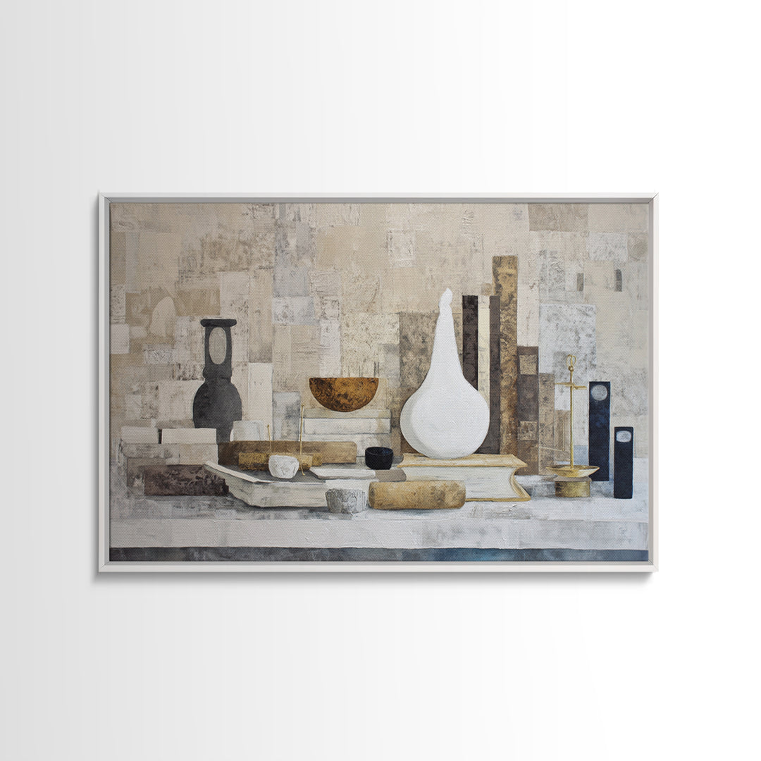Elegant Pear Still Life on Linen Canvas Print, Hotel Art, Wall Sculpture, Hotel Decor, Abstract Art, Boutique, Modern Decor, HOT-3x2-1