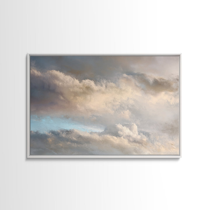 Large Cloudscape with Subtle Drama Canvas Print, Hotel Art, Gallery Wall Art, Hotel Decor, Fine Art, Boutique, Luxury Decor, HOT-3x2-21