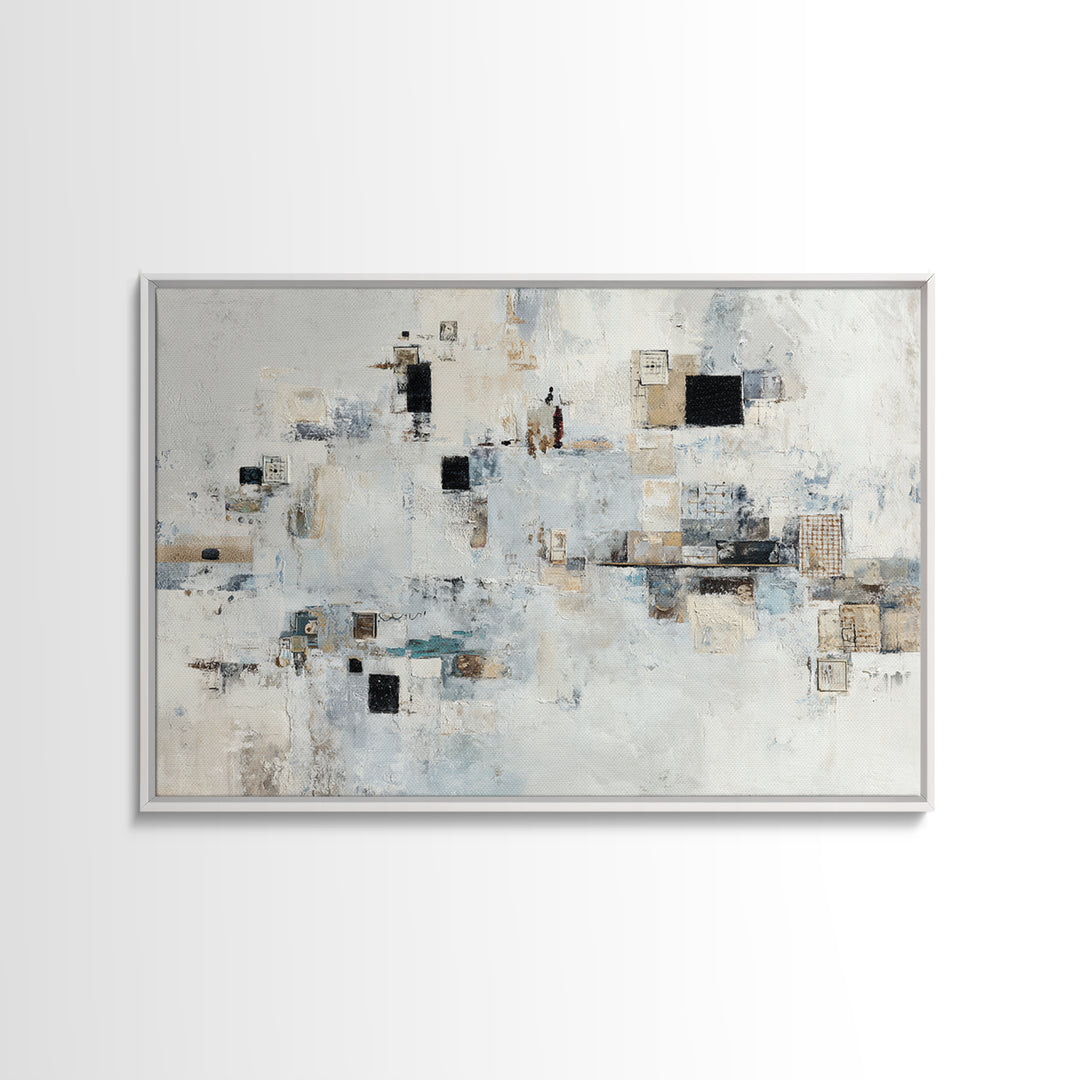 Abstract Marble Texture Framed Canvas Print, Hotel Art, Gallery Wall Set, Hotel Decor, Fine Art, Boutique, Textured Painting, HOT-3x2-23