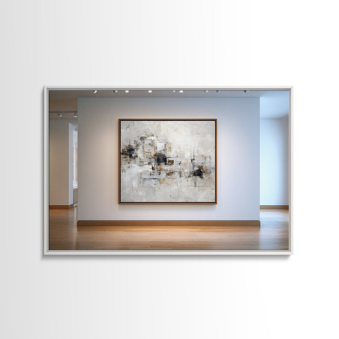 City Map Abstract Lines Without Readable Labels Canvas Print, Hotel Art, Wood Wall Art, Hotel Decor, Abstract Art, Boutique, HOT-3x2-4