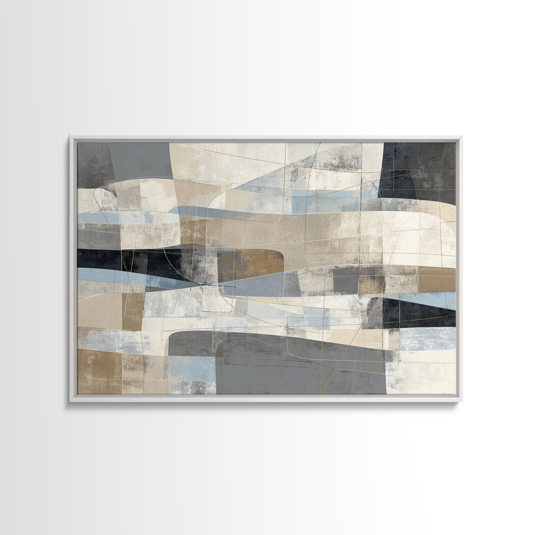 City Map Abstract Lines Without Readable Labels Canvas Print, Hotel Art, Beach Prints, Hotel Decor, Fine Art, Boutique, HOT-3x2-52