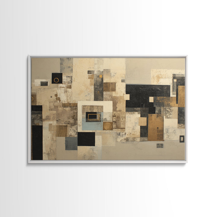 Modern Geometric Composition Framed Canvas Print, Hotel Art, Art Prints, Hotel Decor, Fine Art, Boutique, Modern Wall Art, HOT-3x2-59