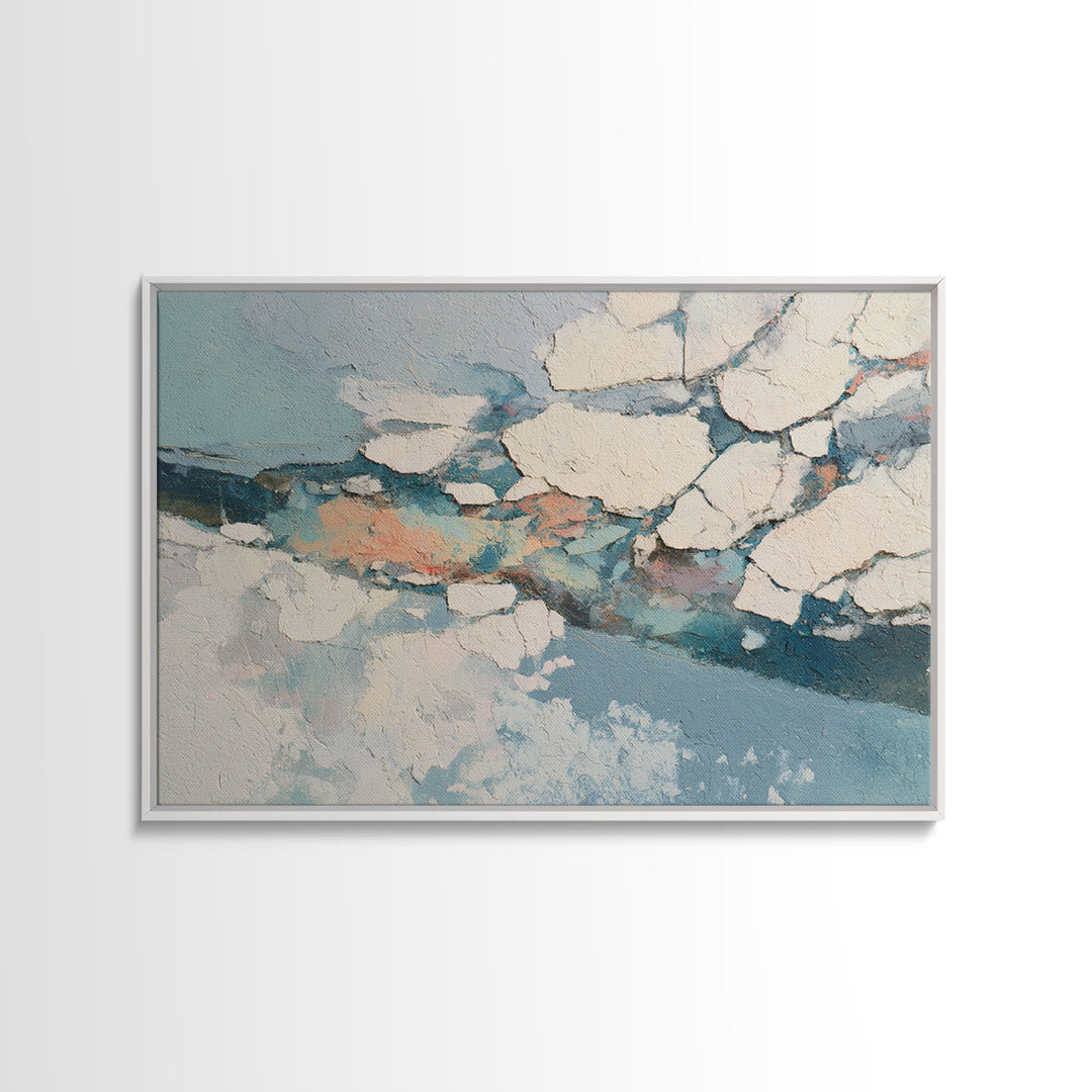 Gold Accented Abstract for Upscale Lobby Framed Canvas Print, Hotel Art, Beach House Decor, Hotel Decor, Abstract Art, Boutique, HOT-3x2-65