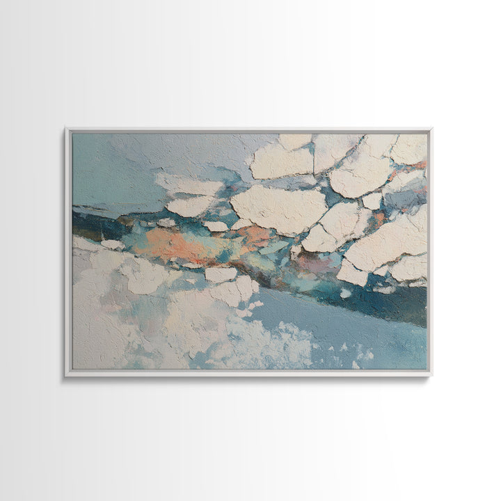Gold Accented Abstract for Upscale Lobby Framed Canvas Print, Hotel Art, Beach House Decor, Hotel Decor, Abstract Art, Boutique, HOT-3x2-65