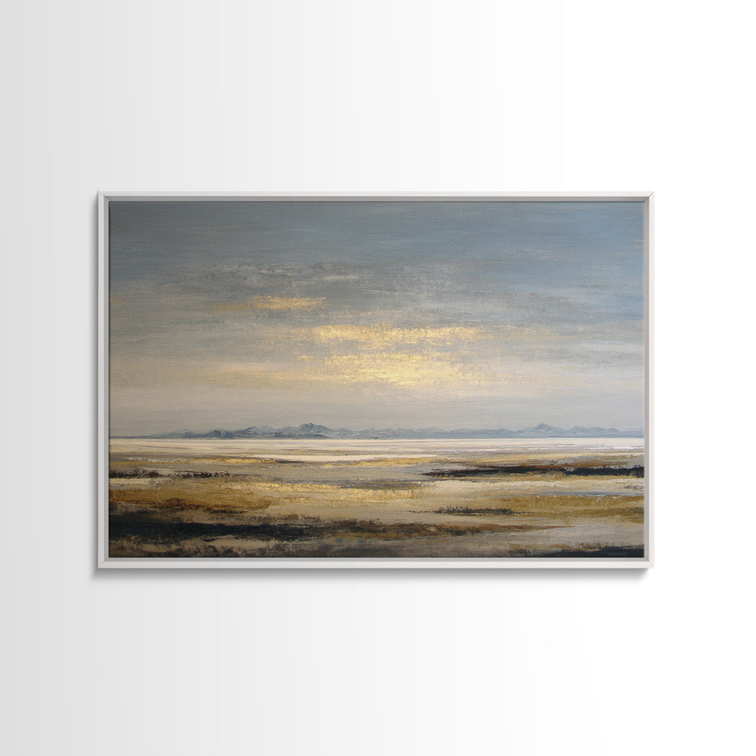 Panoramic Desert Horizon Canvas Print, Hotel Art, Contemporary Art, Hotel Decor, Fine Art, Boutique, Art Deco, Abstract Art, HOT-3x2-72