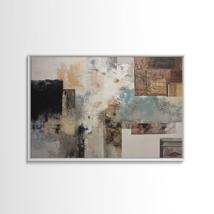 Gold Accented Abstract for Upscale Lobby Canvas Print, Hotel Art, Boho Decor, Hotel Decor, Fine Art, Boutique, Painting, HOT-3x2-89