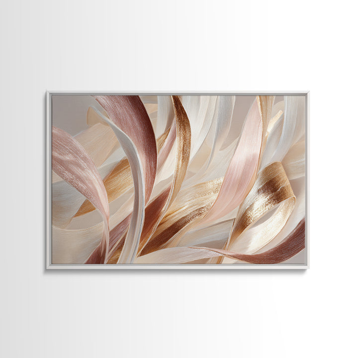 Hair Strands Turning into Abstract Ribbons Canvas Print, Hair Salon Art, Hairstylist, Living Room Decor, Fine Art, Style, HSA-3x2-73