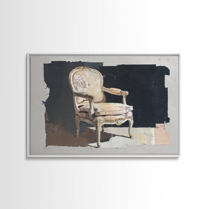 Gold Scissors and Comb Still Life on Framed Canvas Print, Hair Salon Art, Black Woman Wall Art, Living Room Decor, Style, HSA-3x2-78
