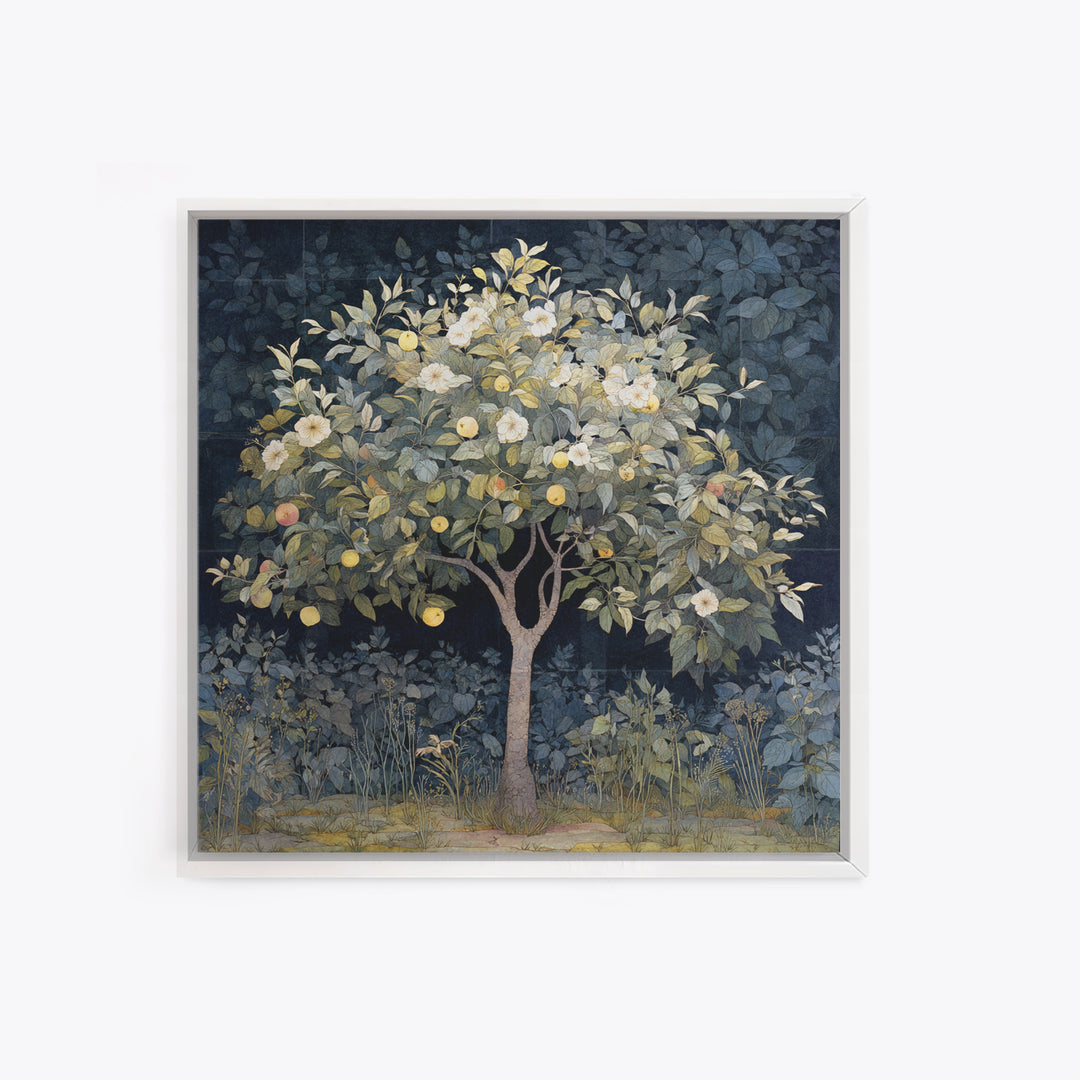 Apple Tree in Summer Orchard Canvas Print, Impressionist Art, Gallery Decor, Living Room Decor, Fine Art, Impression, IMP-1x1-17