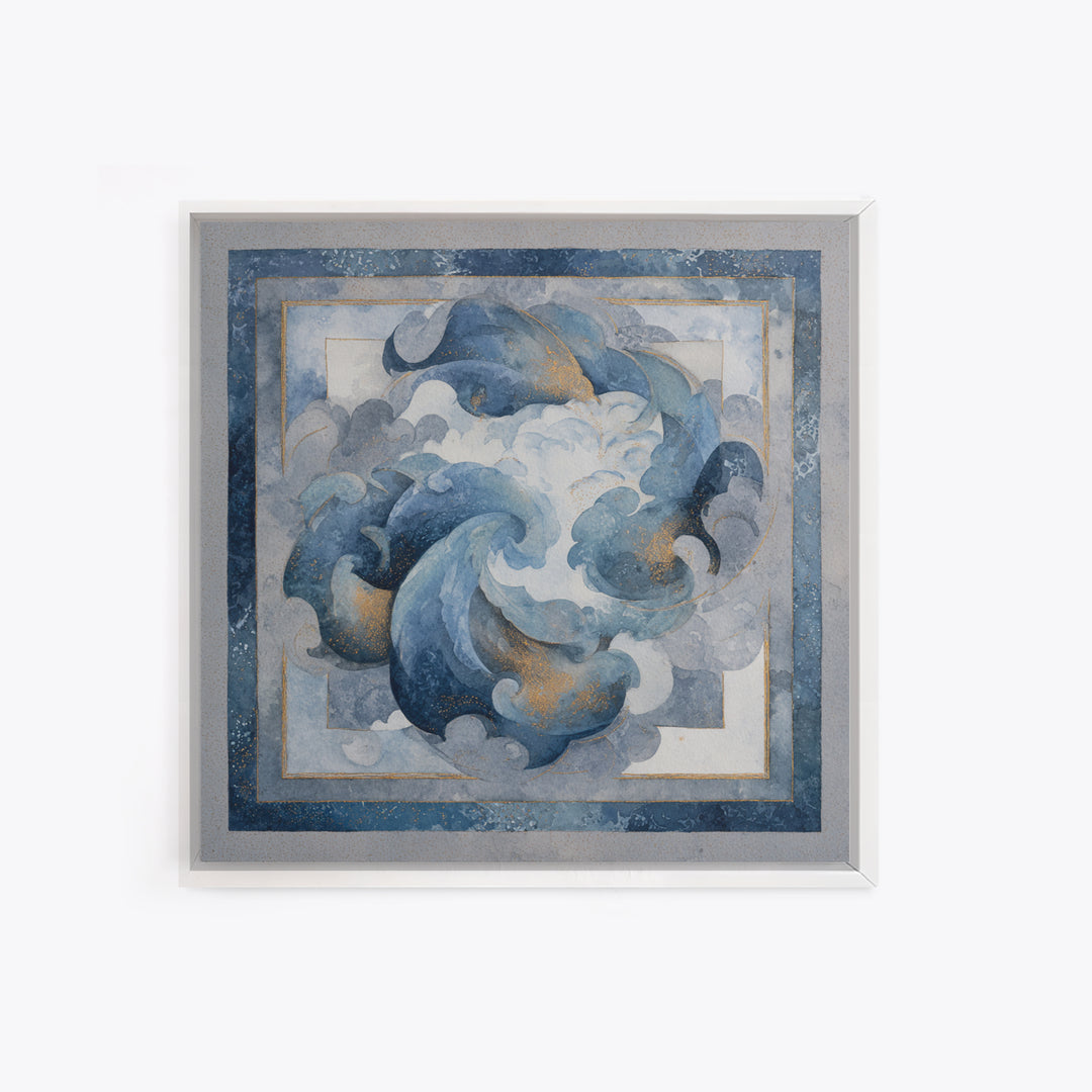Dancers Suggested by Soft Moving Brushwork Canvas Print, Impressionist Art, Abstract Painting, Living Room Decor, Impression, IMP-1x1-39