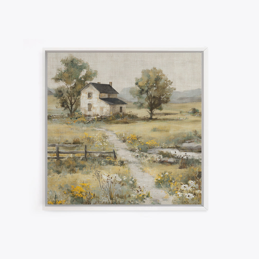 Country Lane with Flickering Sunlight Canvas Print, Impressionist Art, Modern Decor, Living Room Decor, Fine Art, Impression, IMP-1x1-94