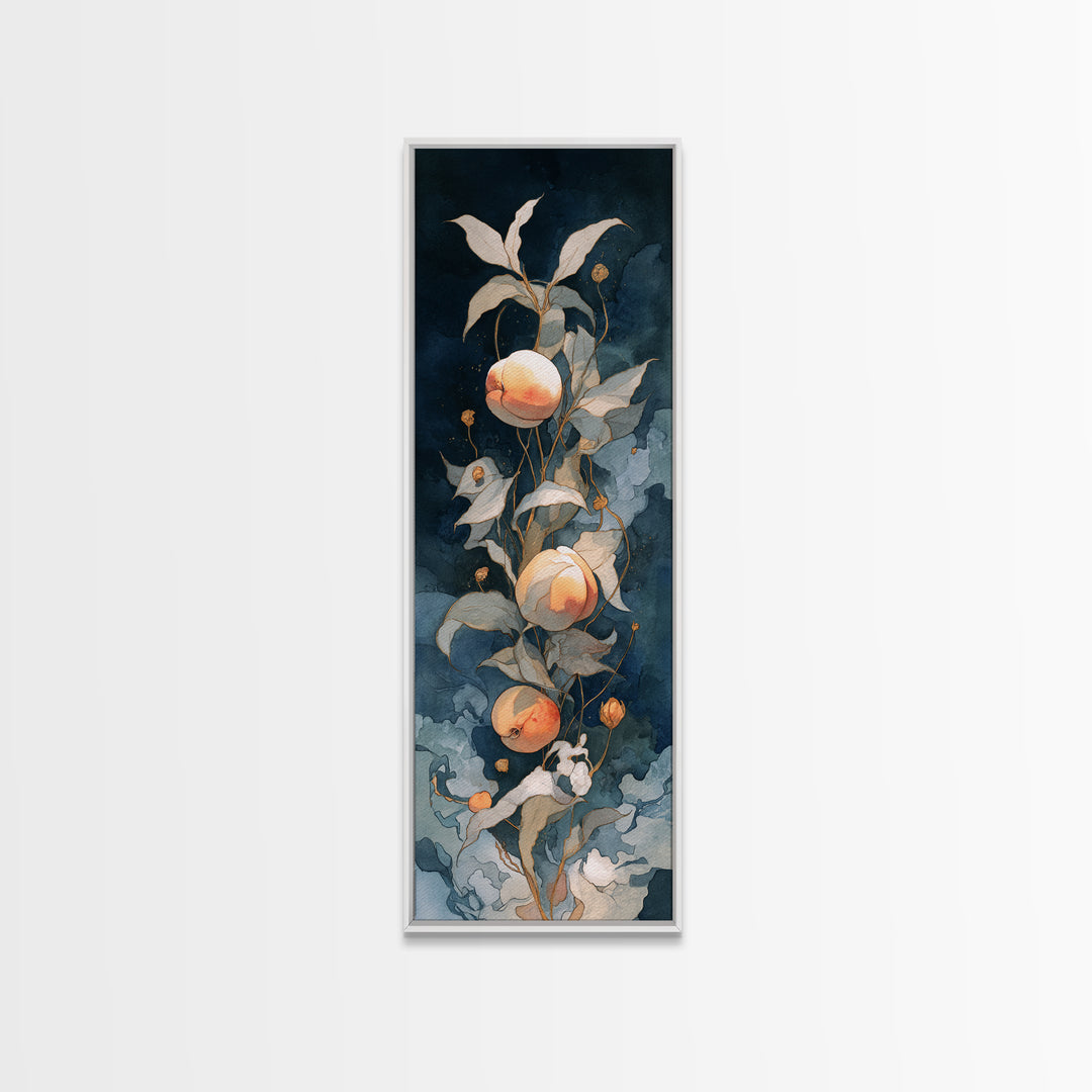 Still Life of Peaches Canvas Print, Impressionist Art, Modern Wall Art, Living Room Decor, Impression, Living Room Art, IMP-1x3-11