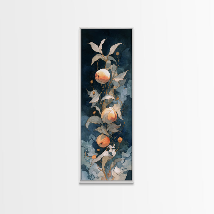 Still Life of Peaches Canvas Print, Impressionist Art, Modern Wall Art, Living Room Decor, Impression, Living Room Art, IMP-1x3-11