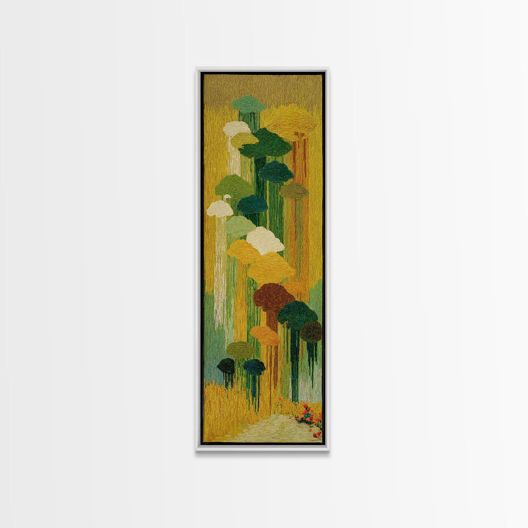 Dancers Suggested by Soft Moving Brushwork Canvas Print, Impressionist Art, Horizontal Wall Art, Living Room Decor, Impression, IMP-1x3-27