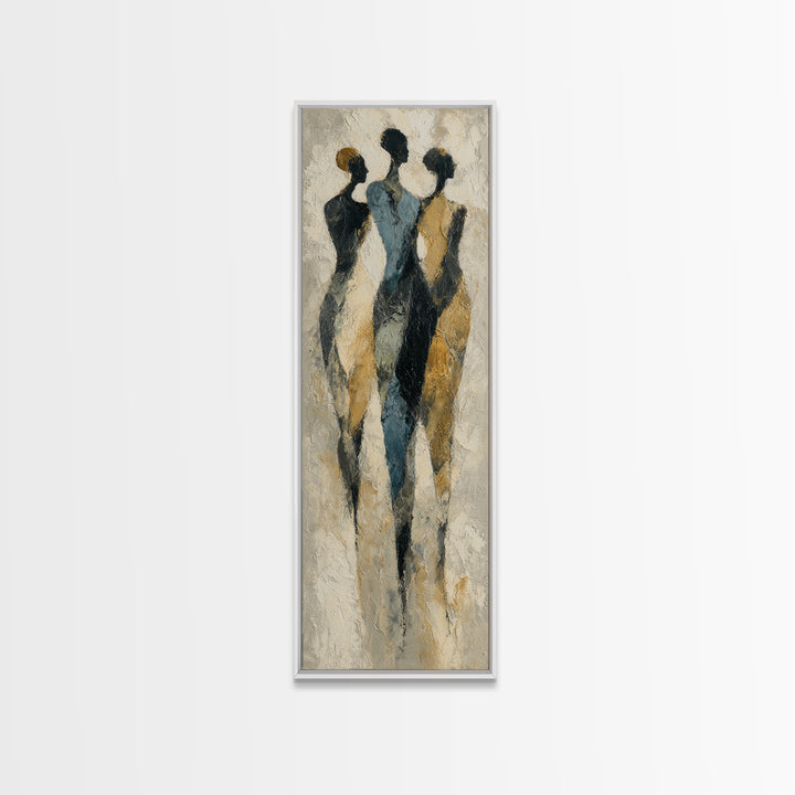 Dancers Suggested by Soft Moving Brushwork Canvas Print, Impressionist Art, Original Art, Living Room Decor, Impression, IMP-1x3-3