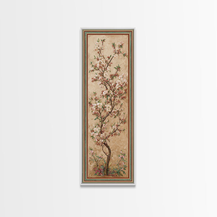 Spring Orchard with Blossoming Trees Canvas Print, Impressionist Art, Neutral Decor, Living Room Decor, Fine Art, Impression, IMP-1x3-42
