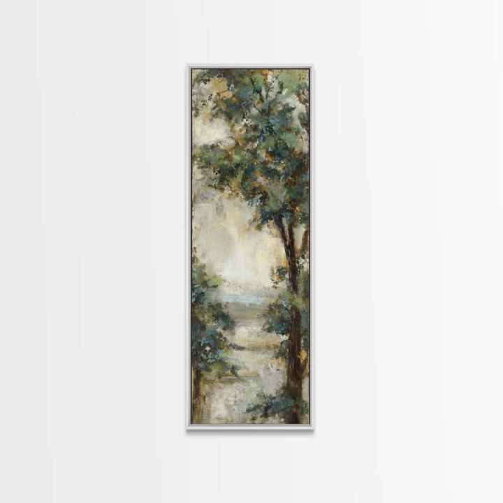 Apple Tree in Summer Orchard Framed Canvas Print, Impressionist Art, Textured Painting, Living Room Decor, Fine Art, Impression, IMP-1x3-53
