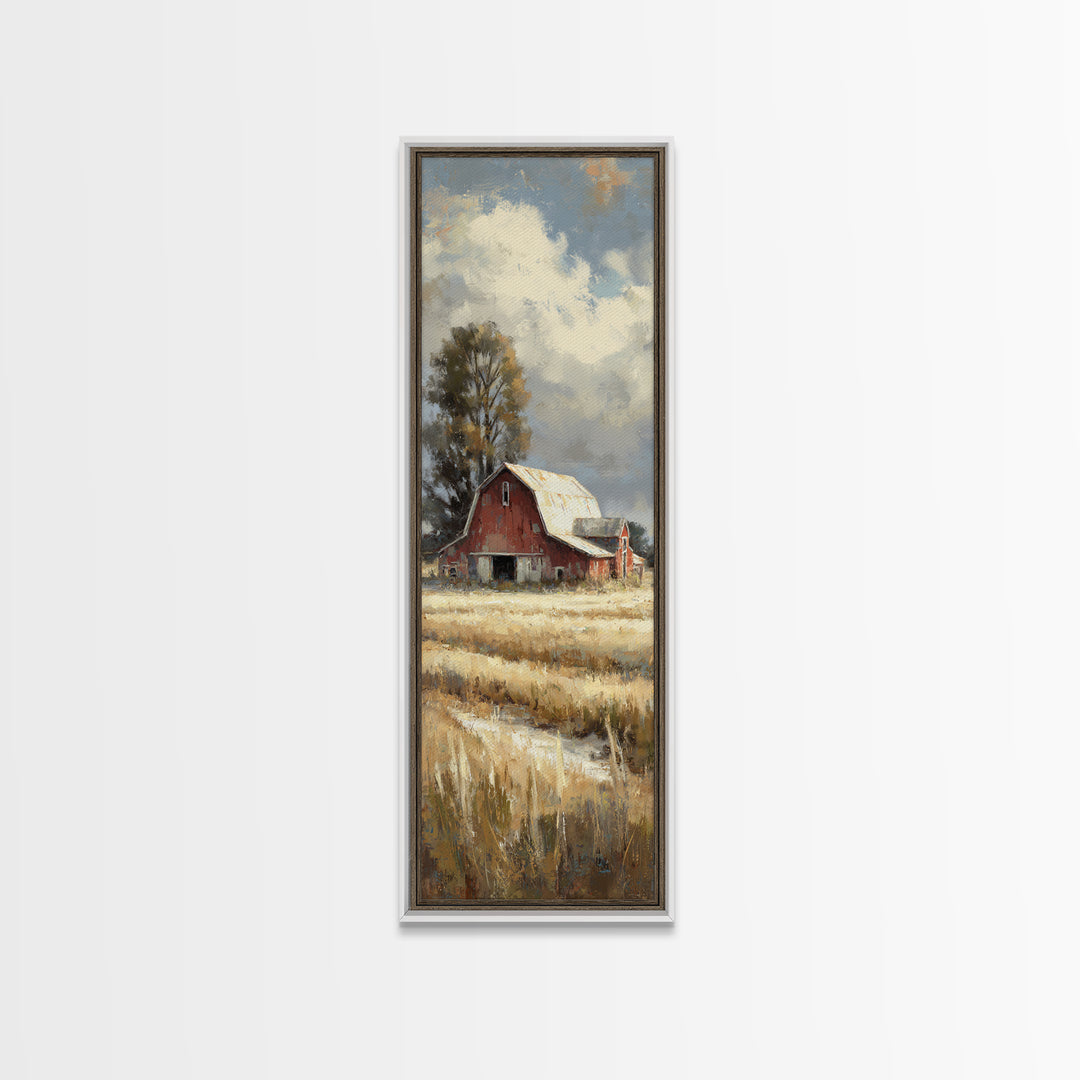 Country Lane with Flickering Sunlight Canvas Print, Impressionist Art, Floral Print, Living Room Decor, Impression, IMP-1x3-58