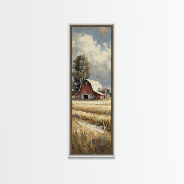 Country Lane with Flickering Sunlight Canvas Print, Impressionist Art, Floral Print, Living Room Decor, Impression, IMP-1x3-58