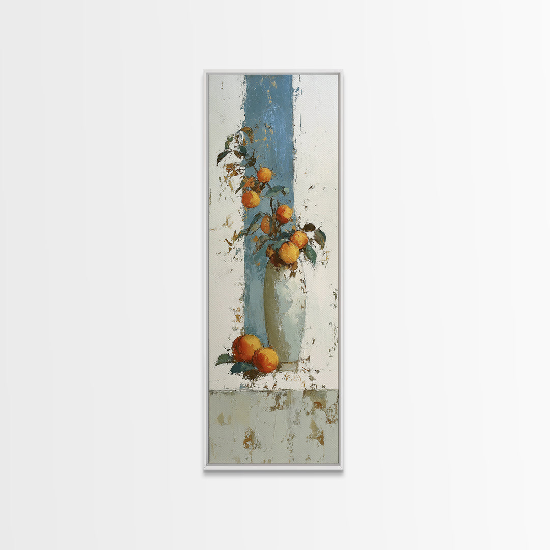 Still Life of Peaches Canvas Print, Impressionist Art, Modern Art, Living Room Decor, Fine Art, Impression, Statement Artwork, IMP-1x3-59