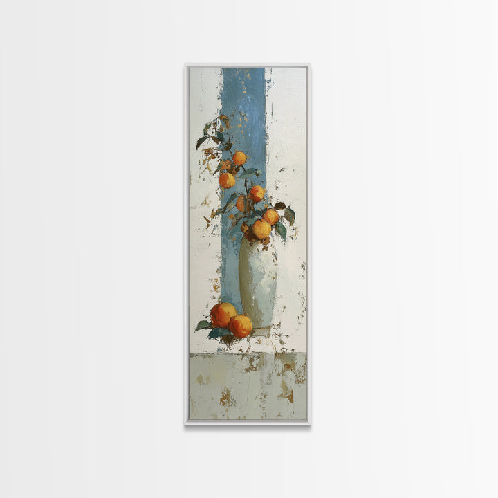 Still Life of Peaches Canvas Print, Impressionist Art, Modern Art, Living Room Decor, Fine Art, Impression, Statement Artwork, IMP-1x3-59