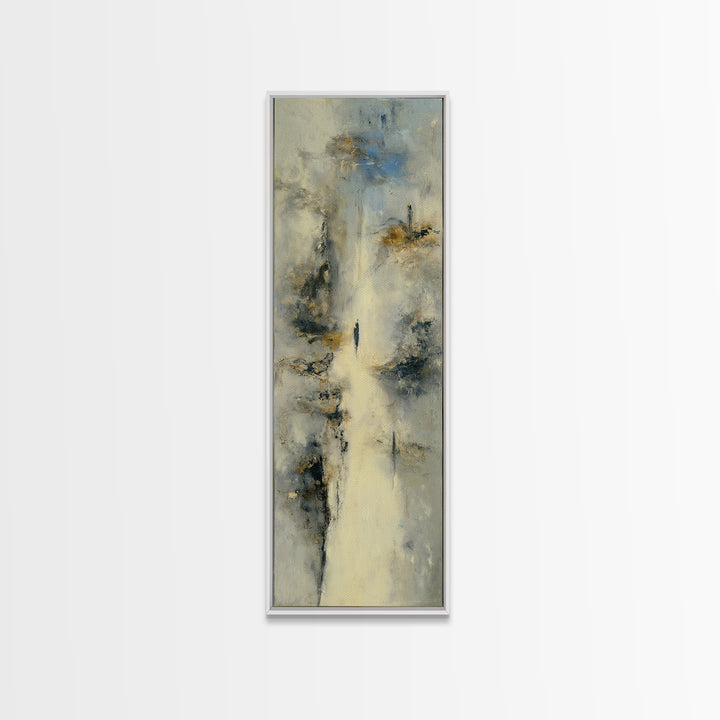 Dancers Suggested by Soft Moving Brushwork Canvas Print, Impressionist Art, Neutral Decor, Living Room Decor, Impression, IMP-1x3-75