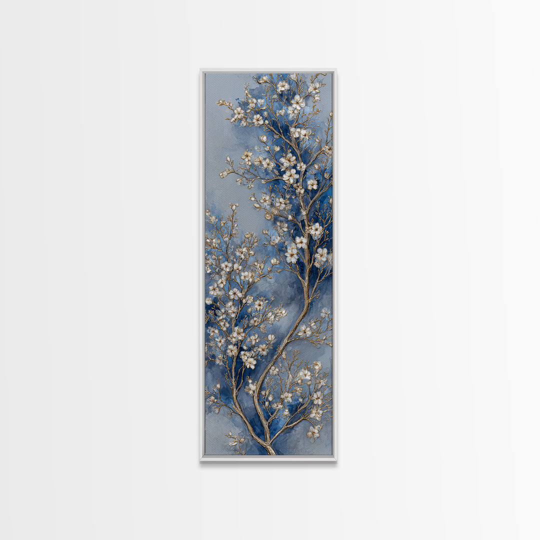 Spring Orchard with Blossoming Trees Canvas Print, Impressionist Art, Wall Art, Living Room Decor, Oil Painting, Impression, IMP-1x3-90