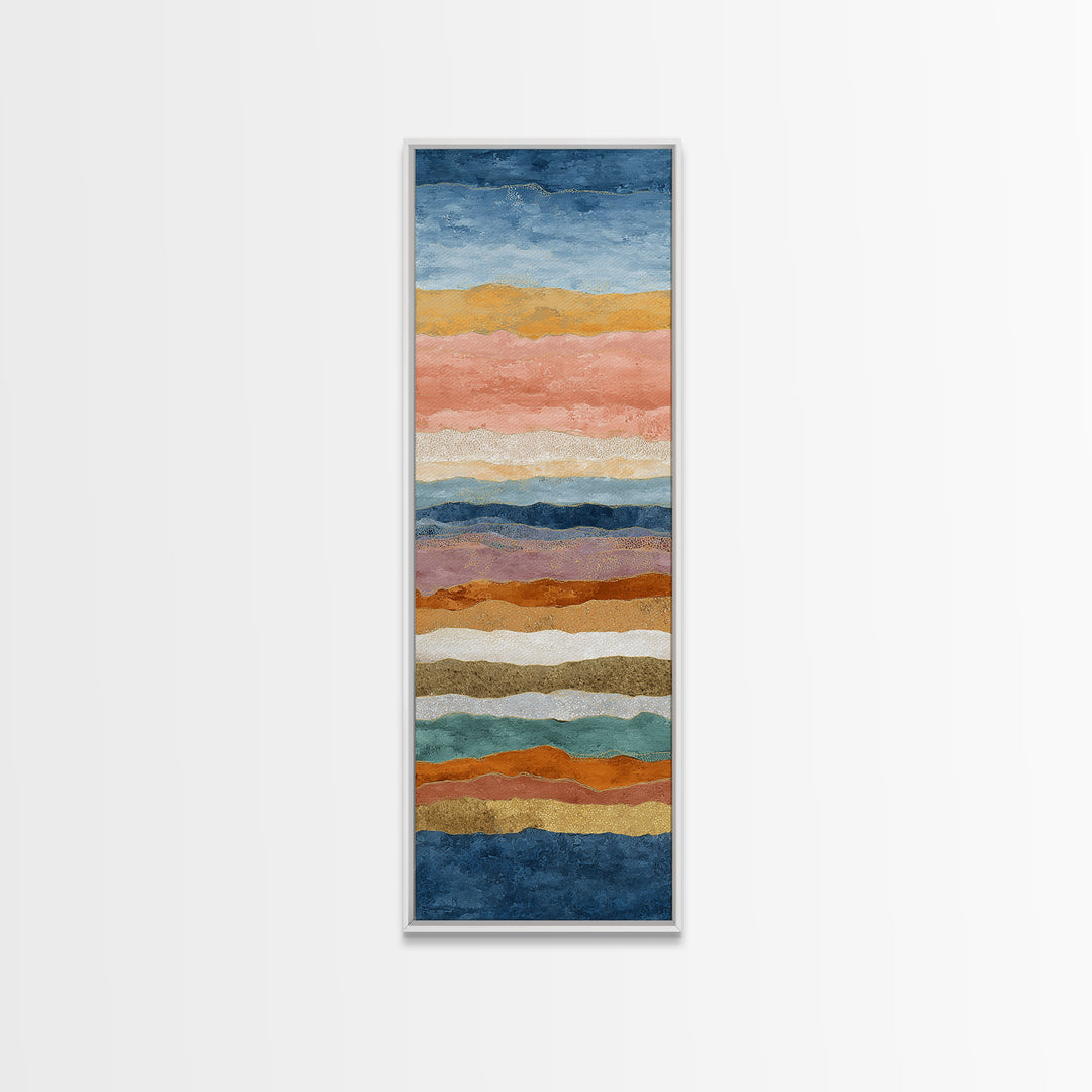Sunset over Lavender Field Canvas Print, Impressionist Art, Textured Painting, Living Room Decor, Fine Art, Impression, IMP-1x3-98