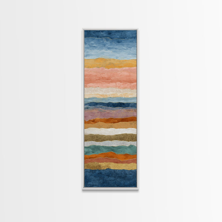 Sunset over Lavender Field Canvas Print, Impressionist Art, Textured Painting, Living Room Decor, Fine Art, Impression, IMP-1x3-98