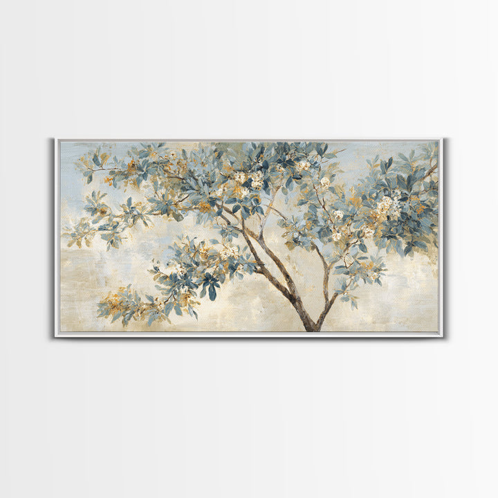 Apple Tree in Summer Orchard Framed Canvas Print, Impressionist Art, Printable Wall Art, Living Room Decor, Impression, IMP-2x1-37
